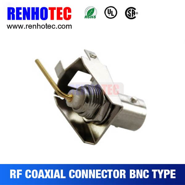 right angle pcb mount bnc jack connector